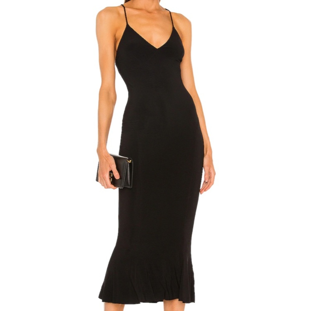 Norma Kamali x REVOLVE Slip Fishtail Dress in Black